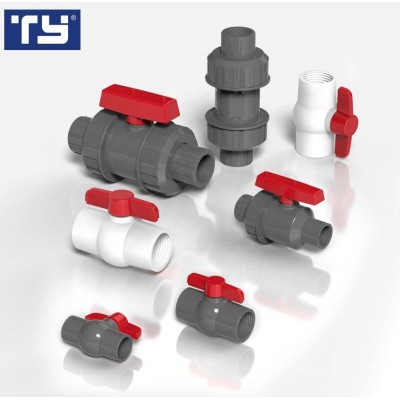 China Hot Sale Ty Manufacture Brand Plastic Pvc Pipe Fitting Ball Valve