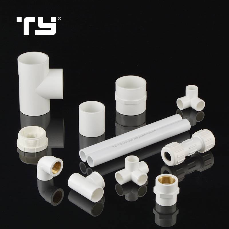 Astm D2466 Sch40 Plastic Pvc Upvc Round Pipe Fittings