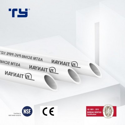 Poly PVC/CPVC/Plastic ASTM Sch40 Standard Composite Pipe/Tube Price List