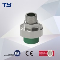 PPR Male Thread Union (brass) with Pn12.5/Pn20/Pn16/Pn25 Pressure Plastic Pipe and Fitting Use for Hot Water