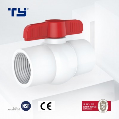 Threaded Red Handle Valve Hot Selling Chinese Compression Fittings with Certificates and Great Support