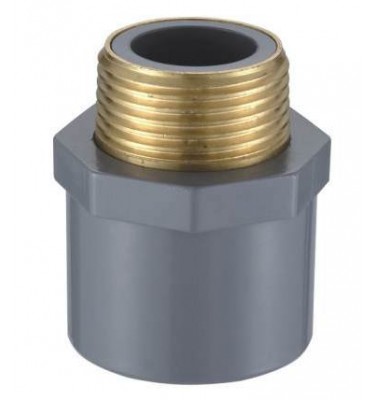 CPVC ASTM Sch80 Pipe Fittings Male Coupling (COPPER THREAD) (S66)