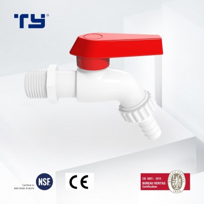 Waching Machine PVC Faucet and Water Tap Angle Valve Ivory Garden Basin Plastic