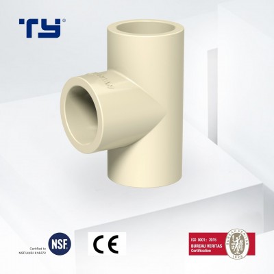 Factory Price Piping Systems CPVC/Plastic Pressure Pipe Tube Fitting Tee SDR11 with ASTM 2846 Standard